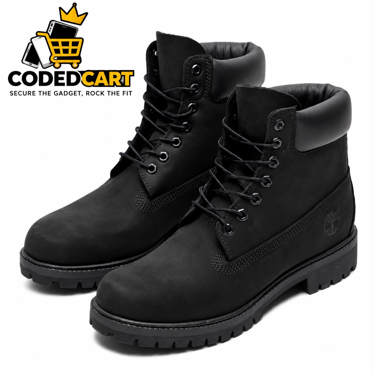 🖤 BLACK PREMIUM LACE-UP BOOTS